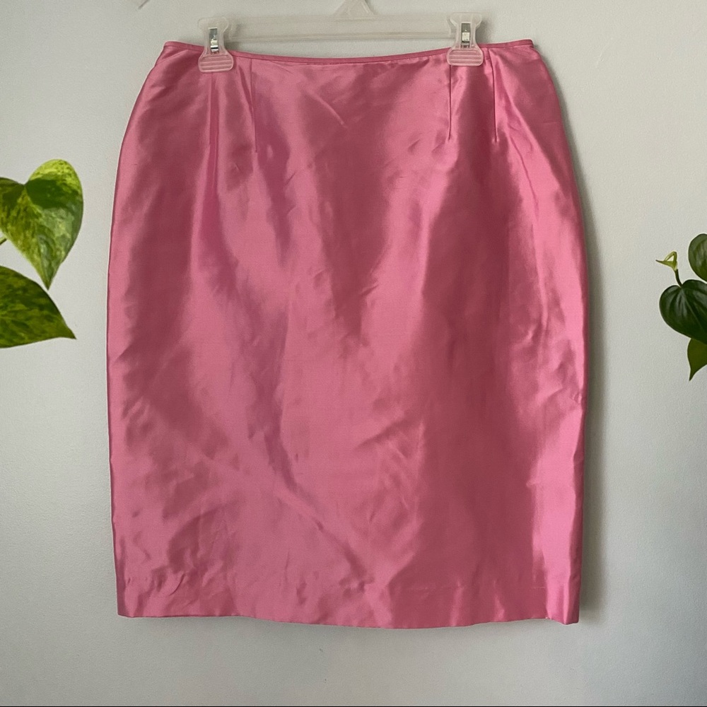 [Vintage Carlisle] Silk Pencil Skirt